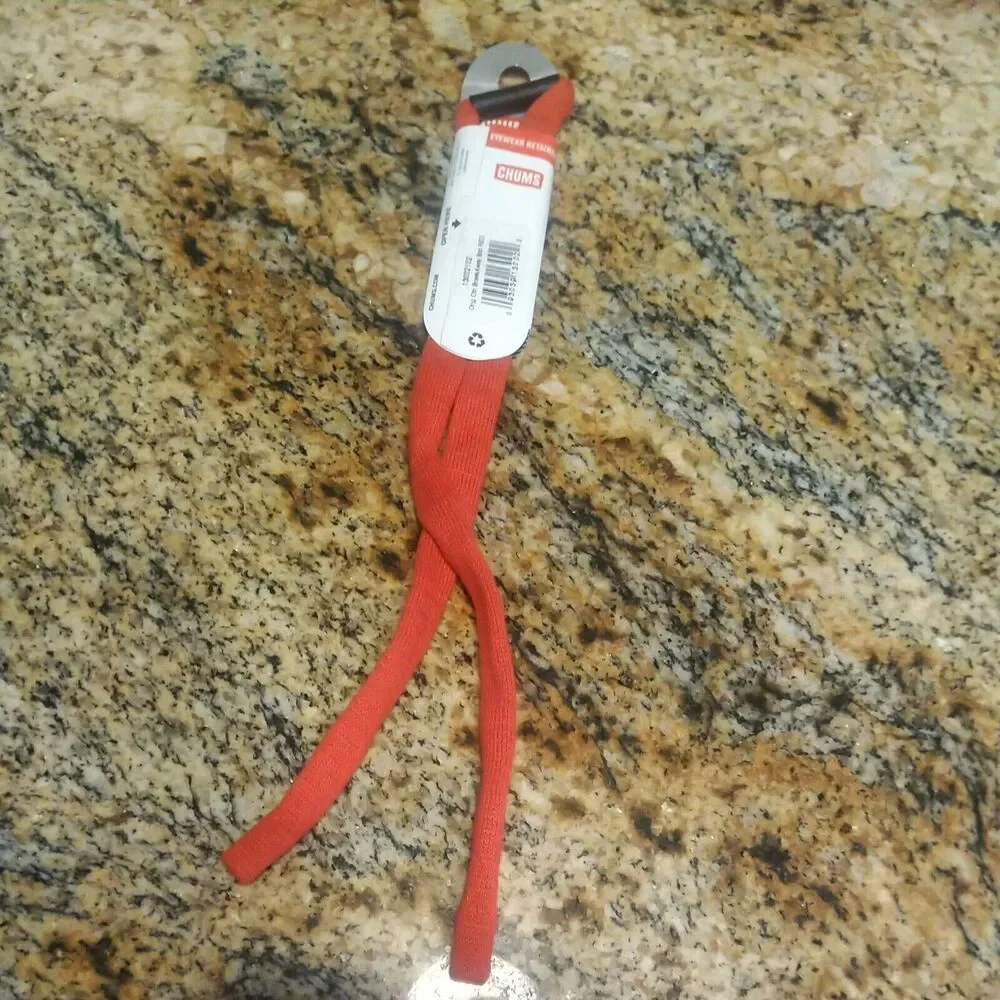 Rare Chums Red Breakaway Universal Fit Cotton Rope Sunglasses Eyewear Retainer